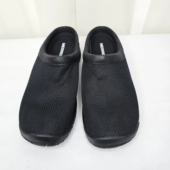Merrell Women's Encore Breeze Black Slip-On Clog Shoe Size 7.5