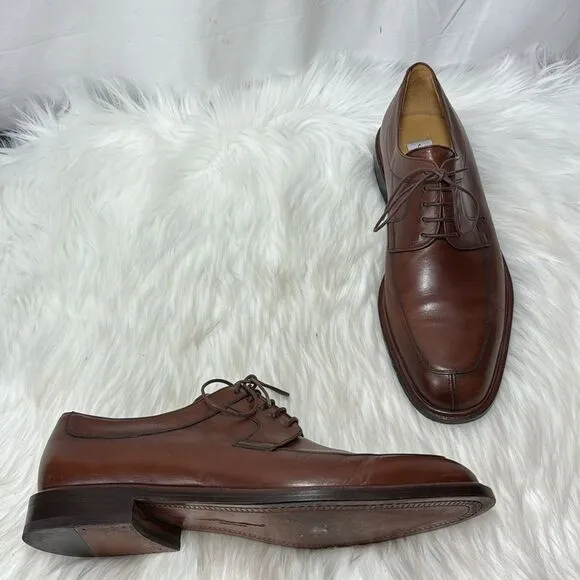 Mezlan Fiore Brown Leather Lace Up Oxfords Sz 11.5