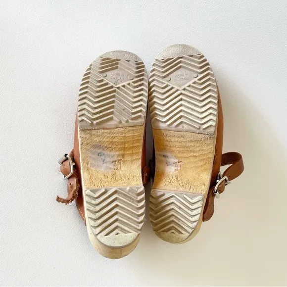 MIA Alma Clogs Mules Luggage Leather Platform Casual Retro Boho Hippie Tan 7