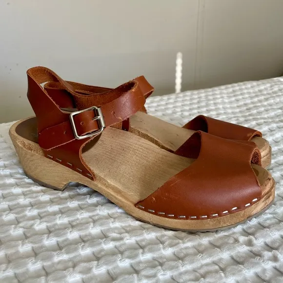 Mia Anja Clogs Size 38 boho wooden hippie