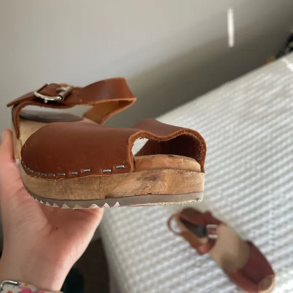 Mia Anja Clogs Size 38 boho wooden hippie