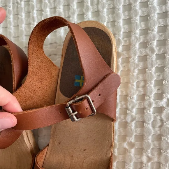 Mia Anja Clogs Size 38 boho wooden hippie