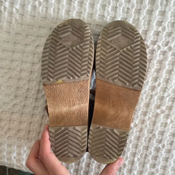 Mia Anja Clogs Size 38 boho wooden hippie