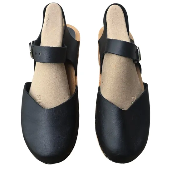 MIA Swedish Sofia Clogs, Black, Size 41