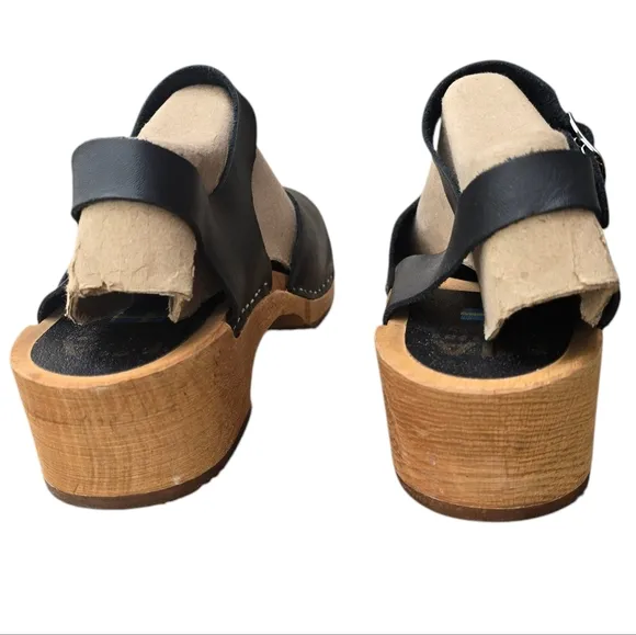 MIA Swedish Sofia Clogs, Black, Size 41
