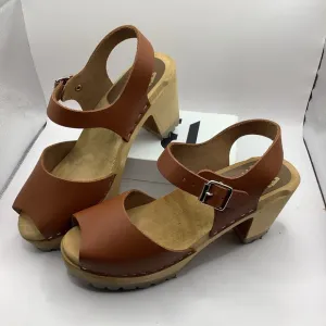 MIA Women's Brown Leather Greta Clogs Size (39)