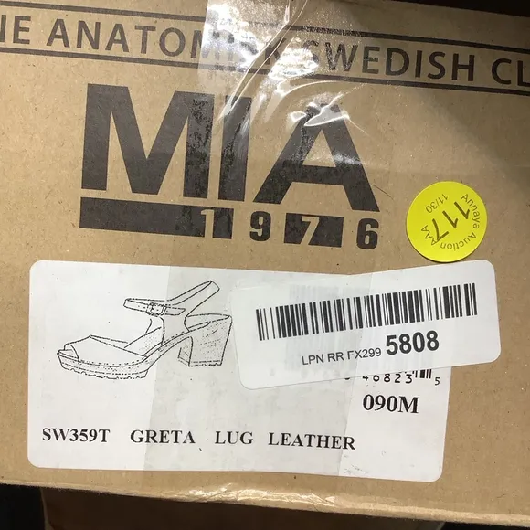 MIA Women's Brown Leather Greta Clogs Size (39)