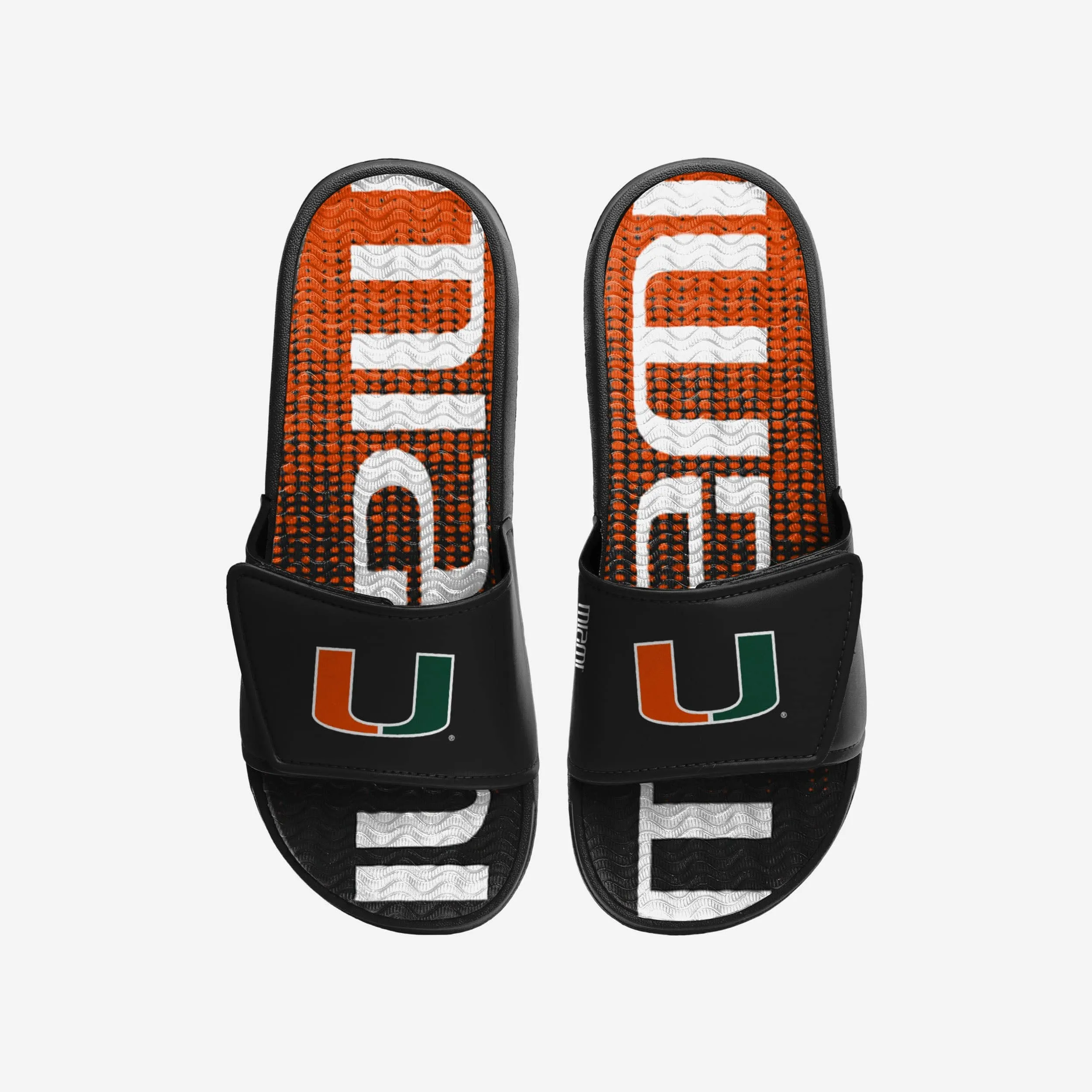 Miami Hurricanes Gradient Wordmark Gel Slide