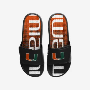 Miami Hurricanes Gradient Wordmark Gel Slide