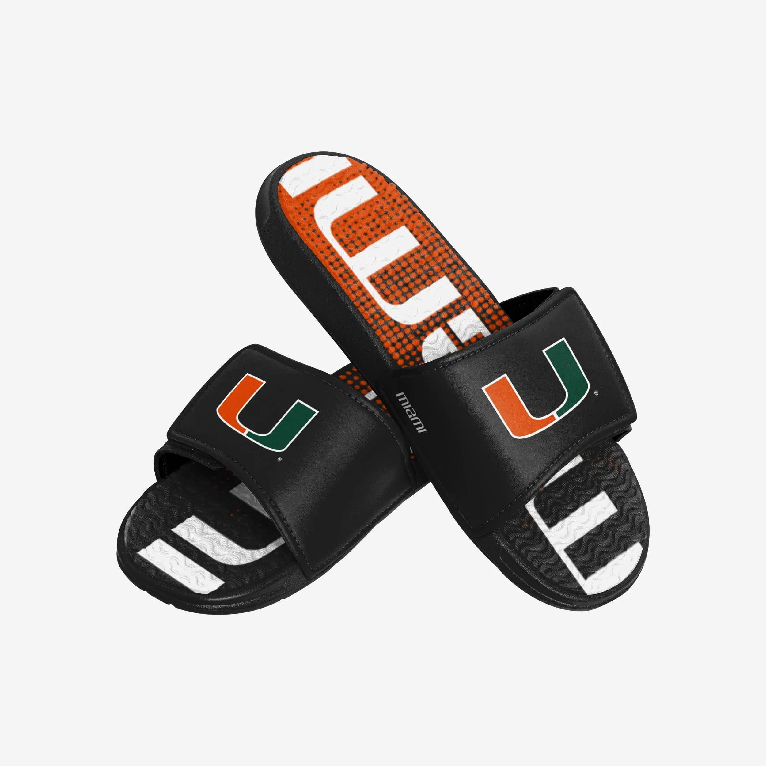 Miami Hurricanes Gradient Wordmark Gel Slide