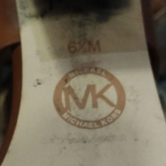 MICHAEL KORS Anya Open Toe Sandal Heels 6.5 US M