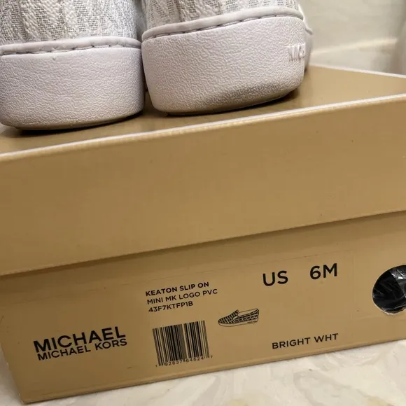 MICHAEL MICHAEL KORS Keaton Logo Slip-On Sneaker Bright WHT