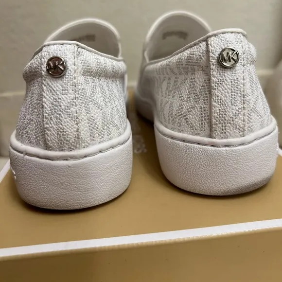 MICHAEL MICHAEL KORS Keaton Logo Slip-On Sneaker Bright WHT