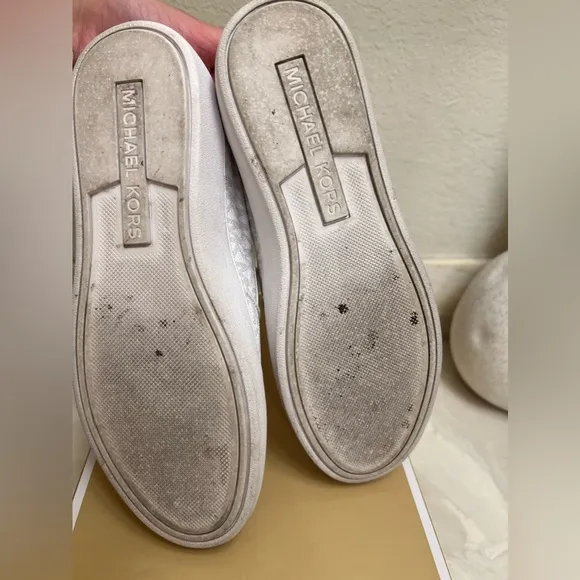 MICHAEL MICHAEL KORS Keaton Logo Slip-On Sneaker Bright WHT