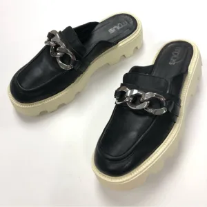Mjus DaVinci chain detail loafer lug sole Slide mule Size 41