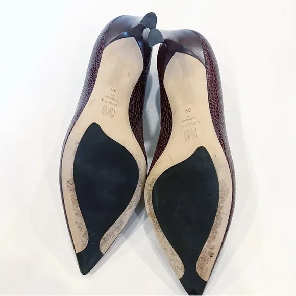 MM Lafleur Ginger Pump Brown Croc Size 39