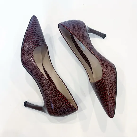 MM Lafleur Ginger Pump Brown Croc Size 39