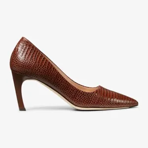 MM Lafleur Ginger Pump Brown Croc Size 39