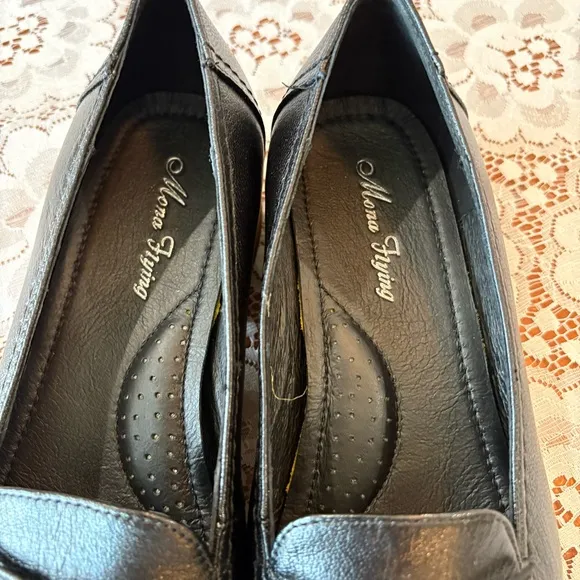 Mona flying Women's Leather Tassel Loafer Dress Casual Slip on Flat- NWOT