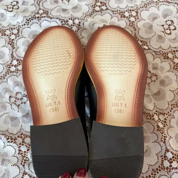 Mona flying Women's Leather Tassel Loafer Dress Casual Slip on Flat- NWOT