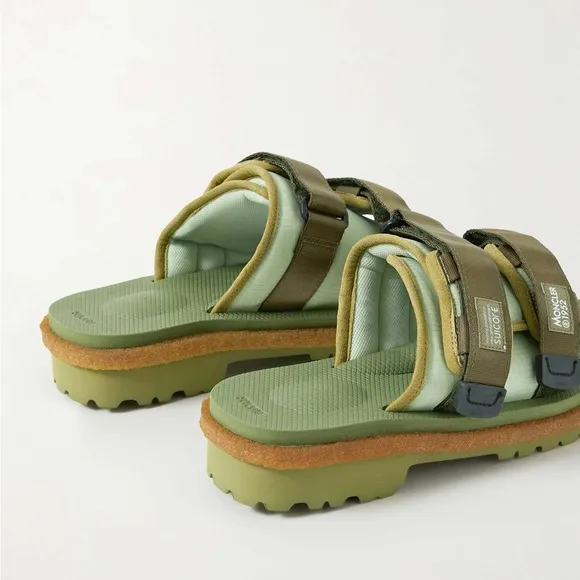 Moncler Genius x Suicoke Moto Slides Green EU 43 / US 10 NEW