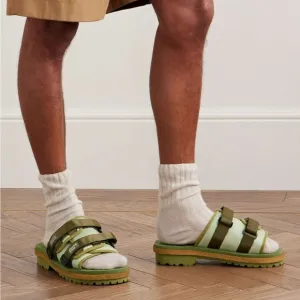 Moncler Genius x Suicoke Moto Slides Green EU 43 / US 10 NEW