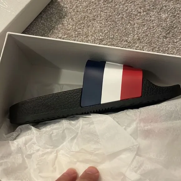 Moncler NIB Kids' Basile Slide SandalUS Little Kids Size 1,