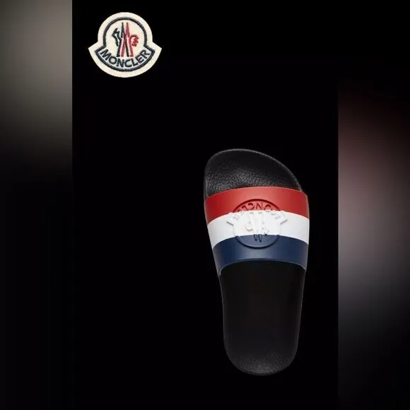 Moncler NIB Kids' Basile Slide SandalUS Little Kids Size 1,