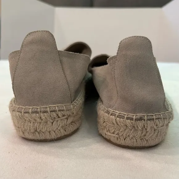 MORJAS Espadrille Light Gray Suede 9.5 Slip On Shoe Casual Made in Spain