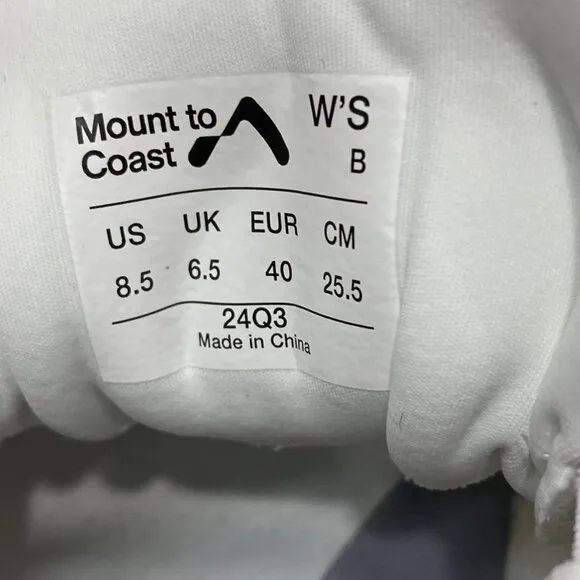 Mount to Coast Women’s Running Shoes White Size 8.5 P1 Lightweight Tennis Sneake