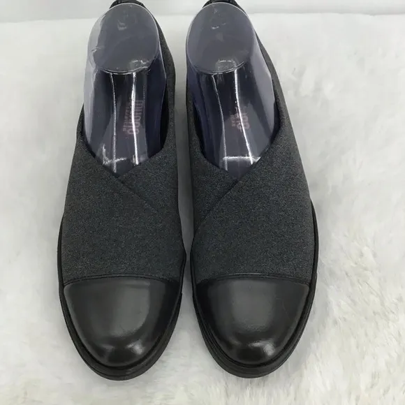 Munro Women’s Plum Grey Sretch Fabric Slip-On Comfort Loafer Size 10.5