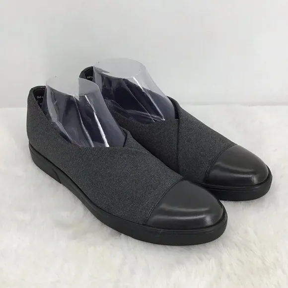 Munro Women’s Plum Grey Sretch Fabric Slip-On Comfort Loafer Size 10.5