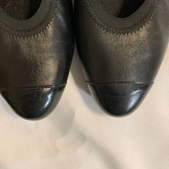 Munro American Size 12 black pump block heels