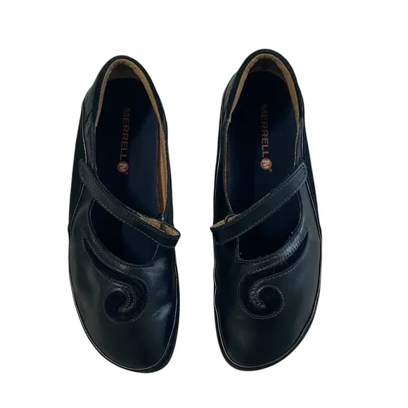 Naot Shoes Mary Jane Matai Madres Black Leather Comfort Flats Size 39 US 8/8.5
