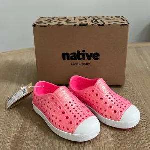 Native Jefferson Bling Floyd Bling Shell White Pink Toddler Child 9 10