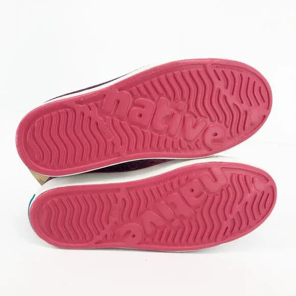 Native Kids Jefferson Shoes 13 Starfish Dazzle Bling Pink White Synthetic NIB