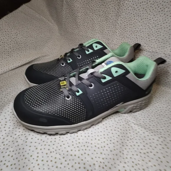 Nautilus Women's Zephyr Safety Toe Athletic Safety Shoes N1355 Gray/Mint Sz 11W