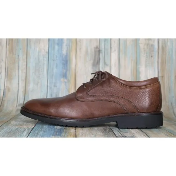 Neil M Wynne Men's Oxfords Size 11.5 (B) M-Tech Brown Leather Casual Shoes