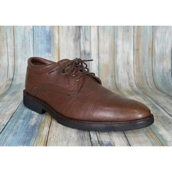 Neil M Wynne Men's Oxfords Size 11.5 (B) M-Tech Brown Leather Casual Shoes