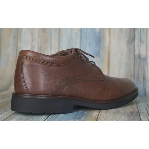 Neil M Wynne Men's Oxfords Size 11.5 (B) M-Tech Brown Leather Casual Shoes