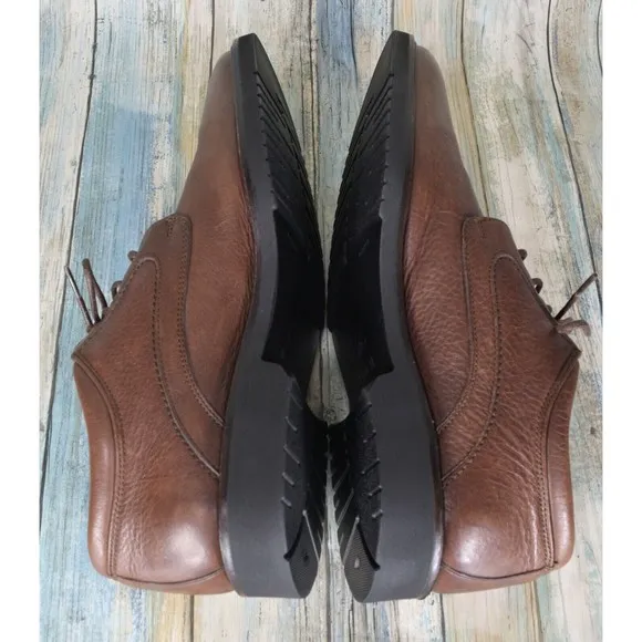 Neil M Wynne Men's Oxfords Size 11.5 (B) M-Tech Brown Leather Casual Shoes