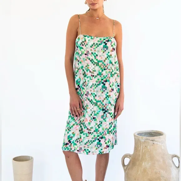 NEU NOMADS Julianne Boxy Slip Dress