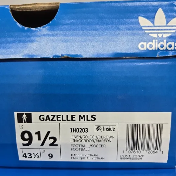 New Adidas LAFC Los Angeles FC MLS Gazelle Men's Shoes Size 9.5