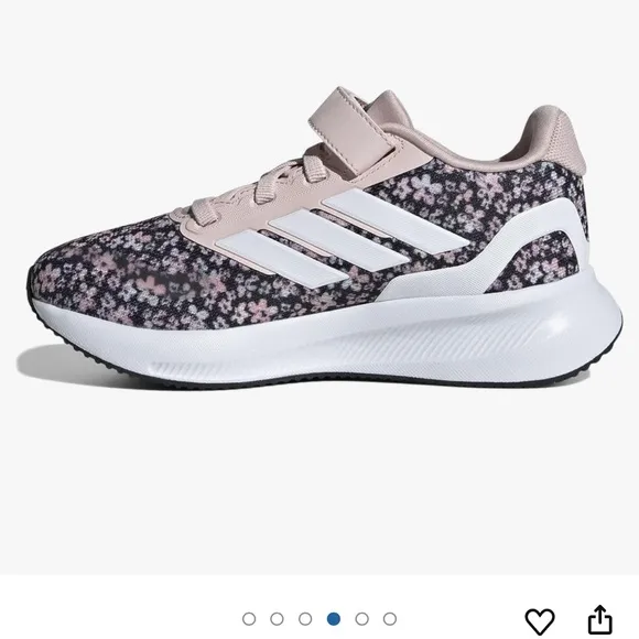 New Adidas Shoes Size 11 Kids Runfalcon 3.0 Pink and Black Floral Sneakers 🖤🩷🖤