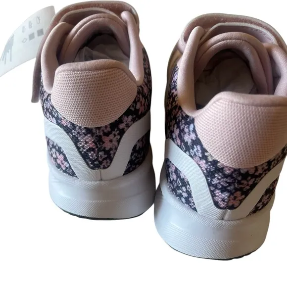 New Adidas Shoes Size 11 Kids Runfalcon 3.0 Pink and Black Floral Sneakers 🖤🩷🖤