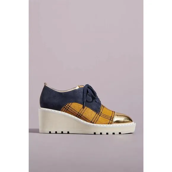 New Anthropologie Cecelia New York Gia Platform Oxfords Size 7