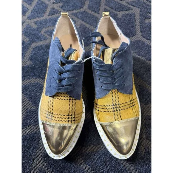 New Anthropologie Cecelia New York Gia Platform Oxfords Size 7