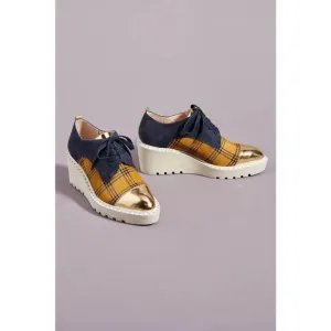 New Anthropologie Cecelia New York Gia Platform Oxfords Size 7