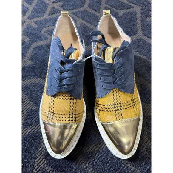 New Anthropologie Cecelia New York Gia Platform Oxfords Size 7