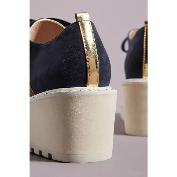 New Anthropologie Cecelia New York Gia Platform Oxfords Size 7